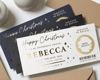 Christmas Gift Voucher Scratch Card, 2 of 9