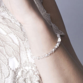 Swarovski Plain Crystal And Diamante Wedding Bracelet, 2 of 3