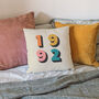Personalised Birthday Year Cushion, thumbnail 5 of 10