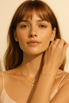 Stardust Gold Dots Necklace, 6 of 6