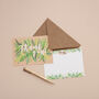 Thank You Notelet Pack Of Eight Foliage Pattern, thumbnail 5 of 10