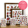Ladybirds Of Britain Art Blank Greeting Card, thumbnail 3 of 11
