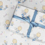 New Baby Boys Blue Wrapping Paper, Roll Or Folded, thumbnail 3 of 4