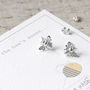 Bee Sterling Silver Stud Earrings, thumbnail 2 of 8