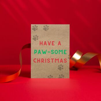 Pawsome Puppy Christmas Card, 3 of 3