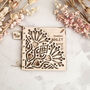 Wedding Gift Personalised Keepsake Card Laced Theme, thumbnail 4 of 6