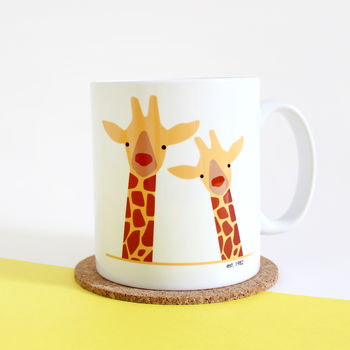 Giraffe Couple 'Selfie' Personalised Mug, 3 of 8