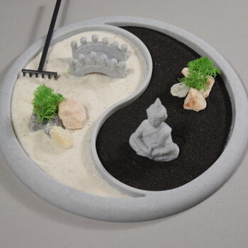 Yin And Yang Japanese Zen Garden Full Kit With Decor Meditation, 11 of 11