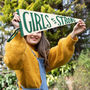 'Girls Are Strong' Pennant Flag, thumbnail 1 of 1