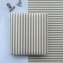 Stripe Mocha Paper Fibre 42cm X 29.Seven Size Wrapping Paper Sheet, thumbnail 1 of 5