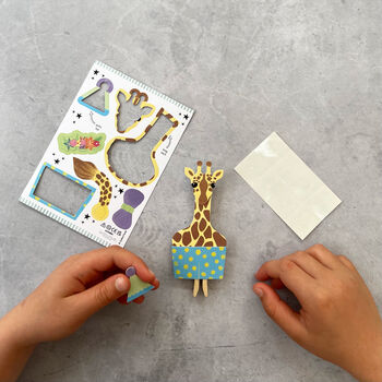 Make Your Own Giraffe Peg Doll Kit, 4 of 7