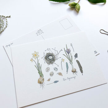‘New Beginnings’ Set Of Spring Friendship Postcards, 2 of 3
