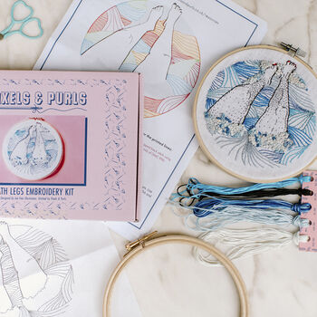 Bath Themed Modern Embroidery Kit, 3 of 7