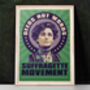 Emmeline Pankhurst Suffragette Art Print 01 | Feminist Wall Art | Suffragette Poster | Women's Rights Poster | Feminist Quote Poster, thumbnail 4 of 4