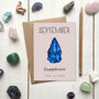 Birthstone Illustration Birthday Card, thumbnail 10 of 12