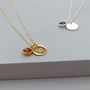 Personalised Rose Gold Plated Birthstone Necklace, thumbnail 3 of 10