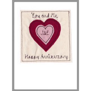 Personalised 40th Ruby Wedding Anniversary Card, 3 of 11