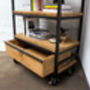 Ralph Scaffolding Boards And Steel Shelves With Castors, thumbnail 8 of 9