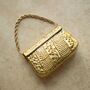 Isha Gold Brass Clutch, thumbnail 3 of 3