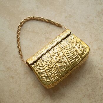 Isha Gold Brass Clutch, 3 of 3