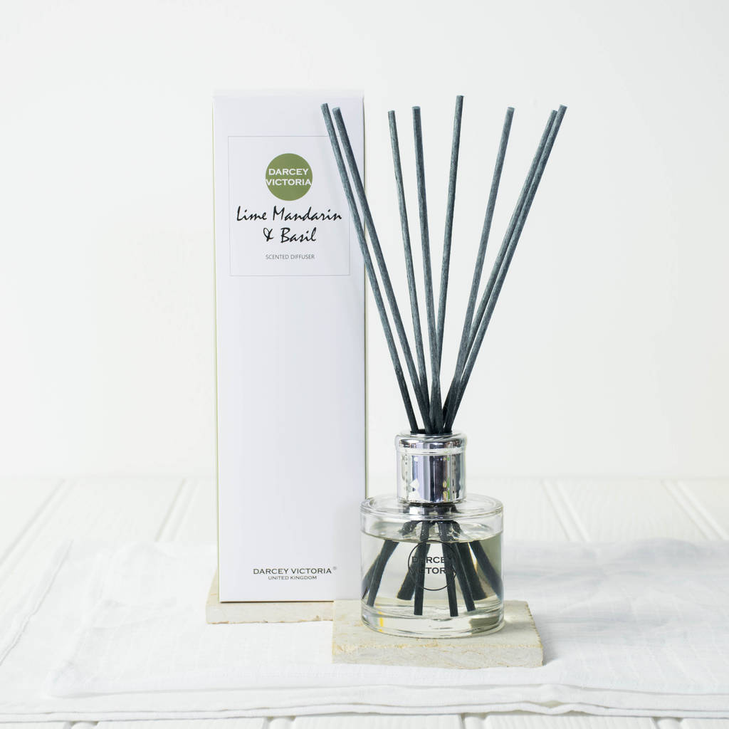 Lime Mandarin And Basil Scent Diffuser By all things Brighton beautiful
