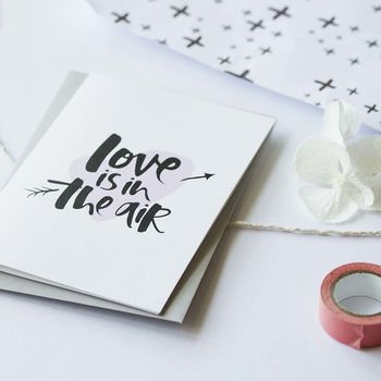 'Love Is In The Air' Engagement Card, 6 of 6