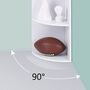 Four Tier Corner Shelf Bookcase Unit, thumbnail 5 of 6