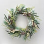 Luxury White Berry And Fir Cone Wreath, thumbnail 3 of 6