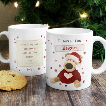 Personalised Boofle Christmas Love Mug, 2 of 4