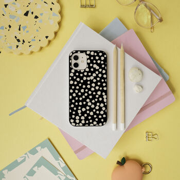 White Dots Eco Friendly, Biodegradable Phone Case, 6 of 8