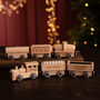 Personalised Christmas Wooden Train Set, thumbnail 1 of 3