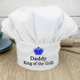 Personalised King Of The Grill Chef Hat, thumbnail 1 of 4