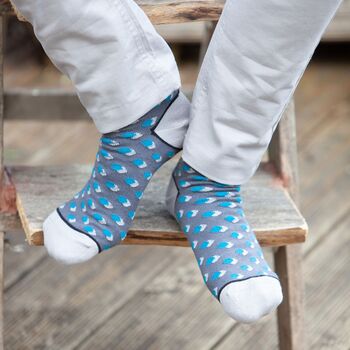 Customised Mono Luxury Men's Socks Three Pair Gift, 8 of 8