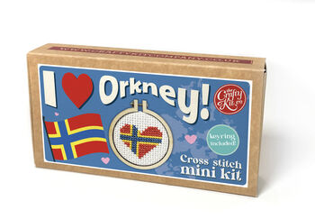 I Heart Orkney! Mini Matchbox Cross Stitch Kit, 2 of 5