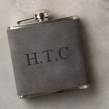 Personalised Monogram Hip Flask For Men, 10 of 10