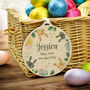 Personalised Easter Bunny Wooden Decoration, thumbnail 2 of 5