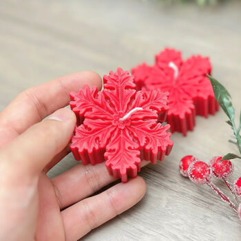 Festive Snowflake Candle Christmas Gift, 5 of 10