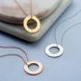 Personalised Circle Message Necklace, thumbnail 3 of 4