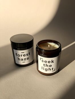 'Seek The Light' Cinnamon And Orange Scented Candle, 3 of 4