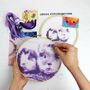 Purple Stitch A Selfie Cross Stitch Kit, thumbnail 10 of 10