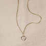 Gold And Diamond Love Heart Necklaces, thumbnail 7 of 10