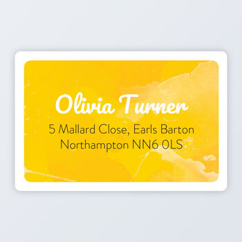 Personalised Address Roll Labels 76x50mm, 3 of 9