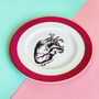 Anatomical Heart Vintage Plate Home Decor, thumbnail 1 of 5