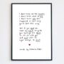 I Don't Have All The Answers Poem Print, thumbnail 1 of 2