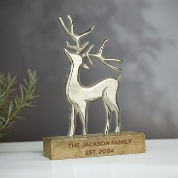 Personalised Stag Ornament, 4 of 6