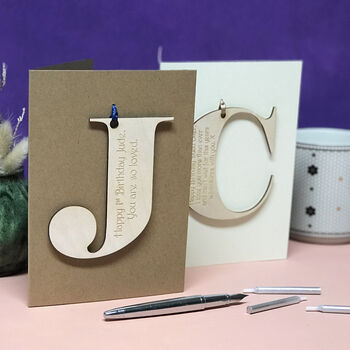 Personalised Initial Letter Birthday Cards, 3 of 12
