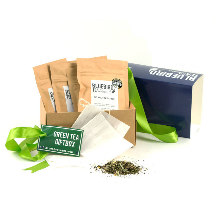 green tea gift box by bluebird tea co.
