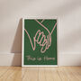 This Is Home Illustrated Holding Hands Print, thumbnail 2 of 9