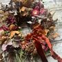 Autumn Dried Flower Wreath 'Bronte', thumbnail 1 of 8