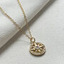 18k Gold Cz Compass Necklace, thumbnail 3 of 3